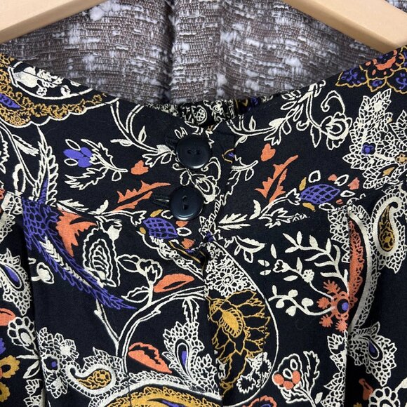 VINTAGE BALT Princess by IAP Floral Paisley Button Up Shirt W/ Skirt RN. 47101 - Picture 7 of 9